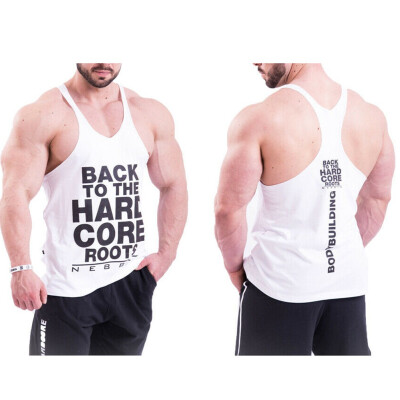 

Gym Mens Muscle Sleeveless Tank Top Tee Shirt Bodybuilding Sport Fitness Vest