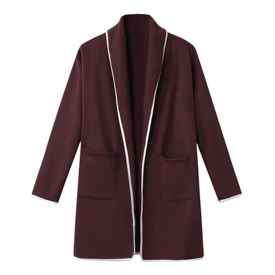 

Toponeto Womens Winter Loose Wild Elegant Windbreaker Sweater Coat Cardigan