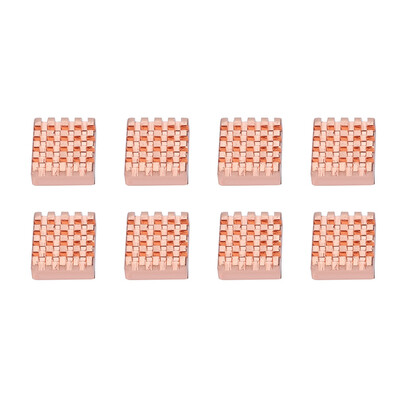 

Greensen 8PCS Pure Copper RAM Heat Sink Cooling Fin Heatsink for Graphics Card Notebook CPU Cooling Fin Heatsink