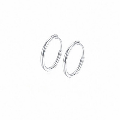 

E079 Punk Style Hoop Earring For Women Men Hiphop Small Circle Earrings Statement Ear Jewelry Cool Accessories Gift Wholesale