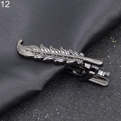 

Men Charm Alloy Tie Clip Narrow Necktie Pin Clamp Stickpin Business Wedding