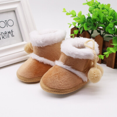 

Winter Baby Girl Cotton Boots Casual Shoes First Walkers Newborn Cute Non-slip Soft Sole Shoe