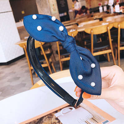 

Polka Dot Bowknot Headband For Women Kawaii Turban Bunny Ears Women Headbands Hairbands Girls Hair Accessories