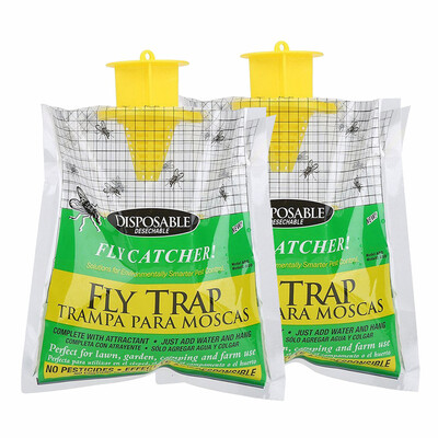 

Gobestart Upgraded Disposable Fly Trap Catcher Fly Catcher Insect Trap Hanging Style Pest
