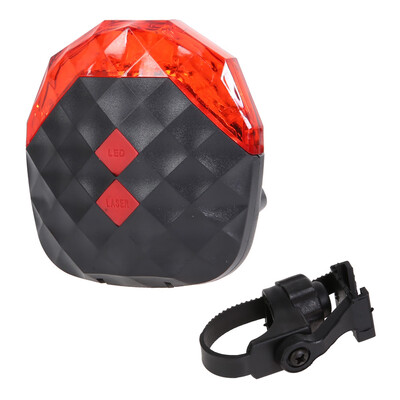 

Bright 5 LED2 Laser Cycling Bicycle Rear Flashing Light Warning Bike Tail
