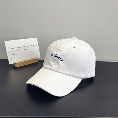 

Simple original letter embroidery student leisure baseball cap female outdoor hip-hopping cap duck tongue cap male