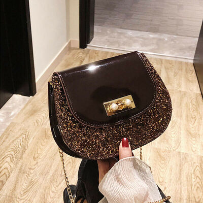 

2019 New Style Fashion Hot Women Cross body Shoulder Bag Buckle Metal Chain Handbags Elegant Lady Gift
