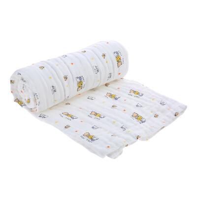 

Baby Bath Towel Blanket Swaddle 100 Muslin Cotton Super Soft Water Absorbent For Babys Delicate Skin 6 Layer 47 39 inches Pink