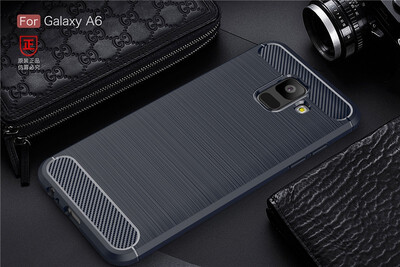 

BONGEM Samsung Galaxy A6 Case with Flexible&Durable Shock Absorption with Carbon Fiber Design