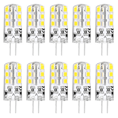 

Lightme 10PCS DC 12V 2W G4 SMD 2835 LED Dimmable Lamp Bulb Spotlight with 24 LEDs