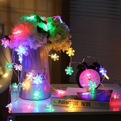 

2019 Hot Sale Led Snowflake Colorful Light String Lamp Christmas Holiday Party Wedding Home Garden Decoration Led String Lights