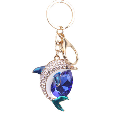 

Diamond Dolphin Keychain Ladies Bag Accessories Car Accessories Customized