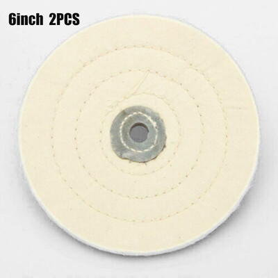

150mm Dia Flannel Spiral Sewn Buffing And Polishing Wheel Extra Thick Durable