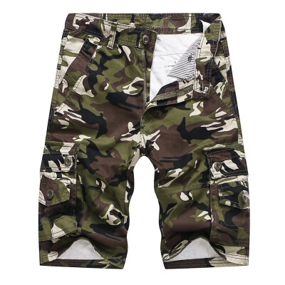 

Gobestart Summer New European And American Mens Multi-pocket Camouflage Shorts Overalls