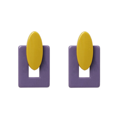 

AOTEMAN 2019 NEW ARRIVAL Vintage RESIN Geometric earrings big round statement earrings party jewelry Accessories