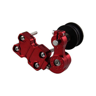 

Motorcycle Chain Tensioner Portable Chain Adjuster Aluminum Bolt on Roller Tool