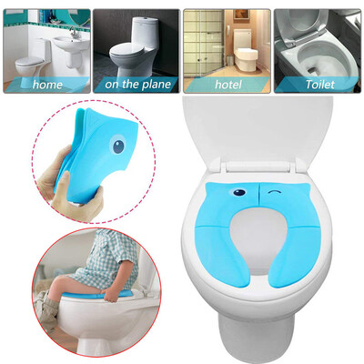

Gobestart Foldable Potty Training Seat Baby Travel Toilet Potty Seat Covers Non Slip Pads