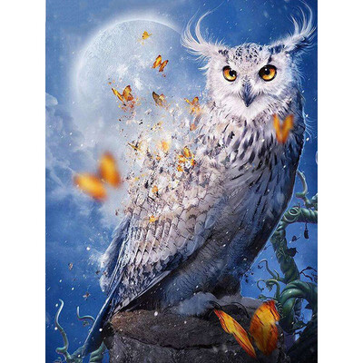 

5d Diy Diamond Paintings Owl Animal Full Drill Diamond Embroidery Diamond Mosaic Picture Of Rhinestones Handmade