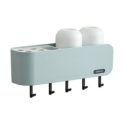 

Gobestart New Hanging Bathroom Kitchen Utensil Box Toothbrush Storage Rack