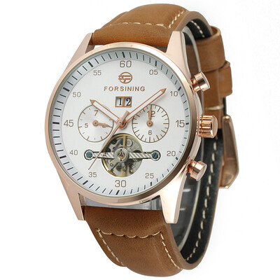 

FORSINING flywheel mens automatic mechanical watch belt watch mens watch female watch couple table