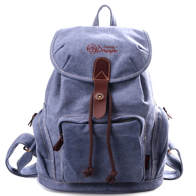 

Young Lady\S Canvas School Backpack Daypack Bookbag Rucksack G00117