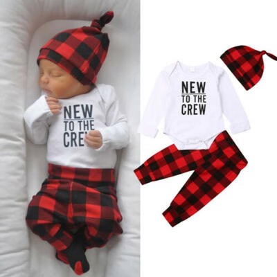 

Cute Newborn Infant Girl Baby Boy Top Romper Bodysuit Pants Trousers Outfit Set
