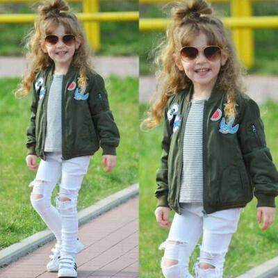 

New Newborn Kids Girls Clothes Camouflage Hoodies Infant Romper Clothes 2-8Years