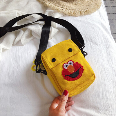 

Sesame Street Bag Girls Mobile Bag Slanting Bag Summer Mini Bag Vertical Change Wallet Mobile Bag