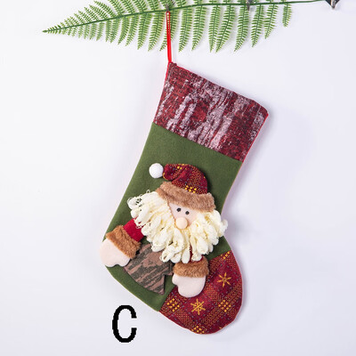 

〖Follure〗Christmas Stockings Mini Socks Santa Candy Gift Bag Christmas Tree Decorations