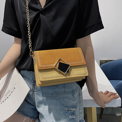 

Foreign air matte small bag female 2019 new wave Korean version of the wild Messenger bag chain bag simple fashion small square bag
