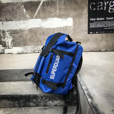 

High-capacity shoulder bag male Korean version ins super-hot travel bag high school students rainproof tide card multi-purpose Bac