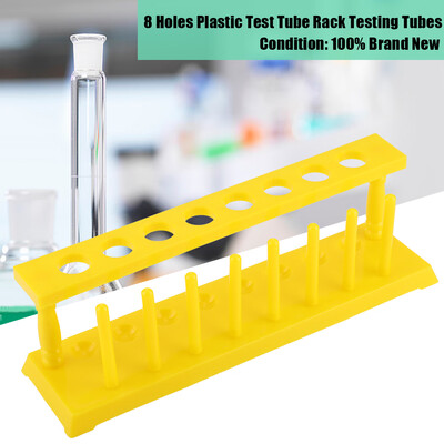 

Greensen Plastic Test Tube Rack 8 Holes Holder Storage Stand Lab Supplies Yellow Lab Tube Rack Plastic Tube Rack