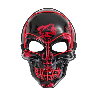 

Light Up LED Skeleton Skull Mask HalloweenHoliday Light Costume Accessory Scary Frighten Party Mask