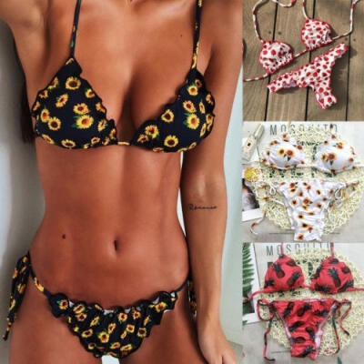 

Womens Bandage Push-up Padded Bikini Set Swimwear Swimsuit Bathing Suit