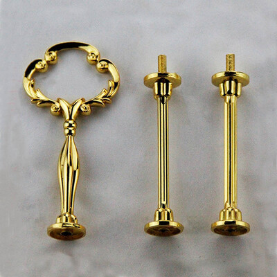 

Cake Plate Stand Crown Handle Fitting Hardware Rod Plate Wedding Party 23 Tier