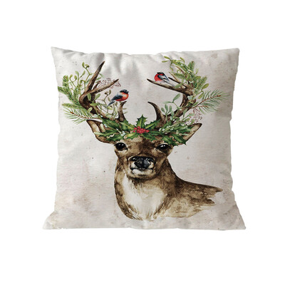 

〖Follure〗Merry Christmas Pillow Cases Soft Sofa Cushion Cover Home Decor Pillow Core