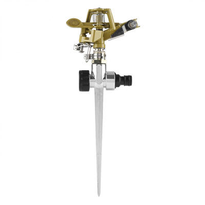 

Greensen 4pcs Metal 360 Degree Rotation Lawn Watering Sprinklers with Spike for Garden Irrigation System