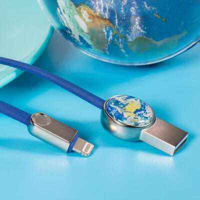 

ROCK SPACE Series Reversible Lightning To USB Fast Charging Data Sync Cable For IPHONE -1m
