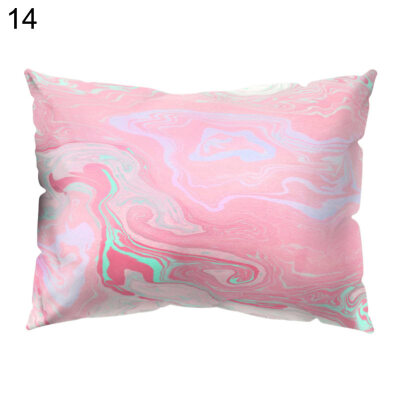 

Fresh Marble Print Pillow Case Cushion Cover Bed Car Cafe Office Decoration