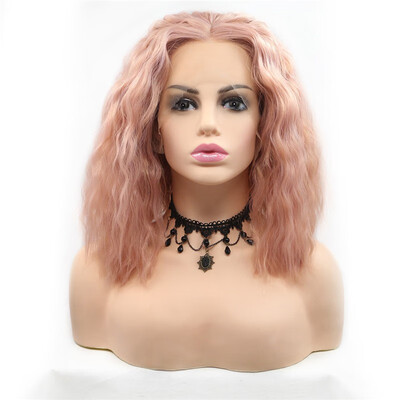 

Dolago natural curly Hair Free Part Heat Resistant Synthetic wigs for Women Lace Front Wigs
