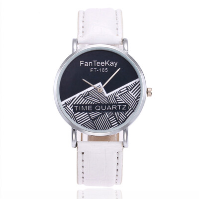 

New fashion ladies belt watch irregular two-color