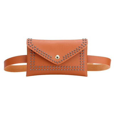 

Punk Pure Rivet Shoulder Waist Bags Fanny Packs Women Crossbody Chest Bags