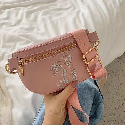 

Tailored Men And Womens Fashion Rabbit Waist Pocket Bag Single Shoulder Bag Hasp Bag