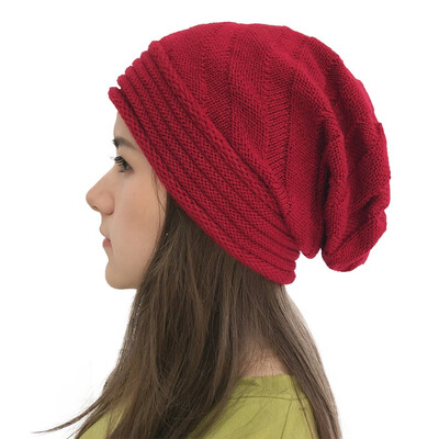 

Tailored Women Fashion Outdoor Solid Splice Hats Hollow Crochet Knit Holey Beanie Cap