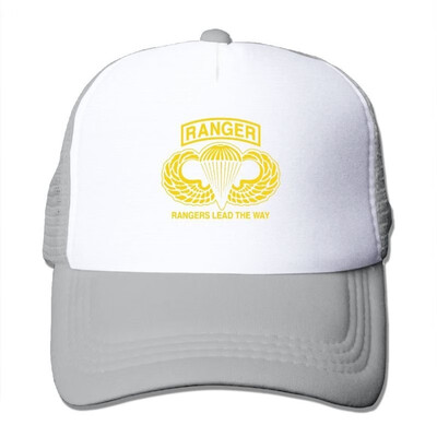 

Ranger Airborne Rangers Lead The Way Summer Sun Protection Mesh Cap Baseball Hat Cap Adjustable