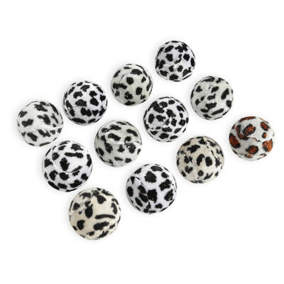 

12pcs Ball Cat Toy Interactive Cat Toys Play Chewing Leopard Scratch Toy