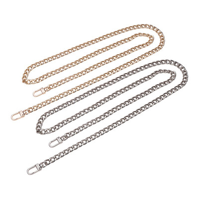 

PH PANDAHALL 1 Set Bag Strap Chains Iron Curb Link Chains with Swivel Lobster Claw Clasps