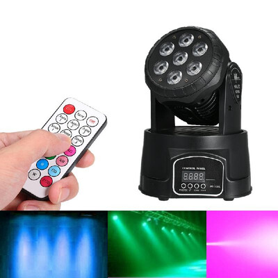 

AC100-240V 105W 7LED RGBW Stage Light Lighting Fixture with Remote Control Supported DMX512 Sound Activated Auto-run Master-sla