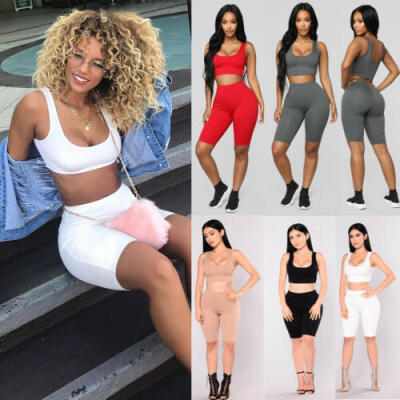 

Women Yoga Set Running Bra Pant Gym Workout Fitness Clothes Tight Sports Wear