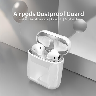 

Dust Guard for Airpods 1 Ultra Thin Dustproof Metallic Sticker 18K Plated Film for Airpods Case 1 Gold